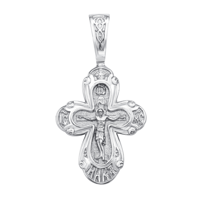 Срібний хрестик. Розп'яття Христове. Артикул с31410