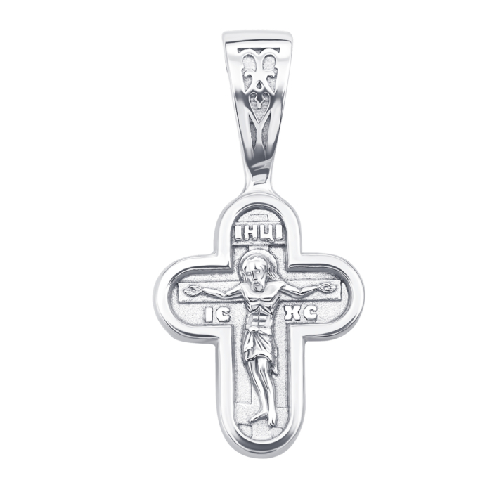 Срібний хрестик. Розп'яття Христове. Артикул с31465