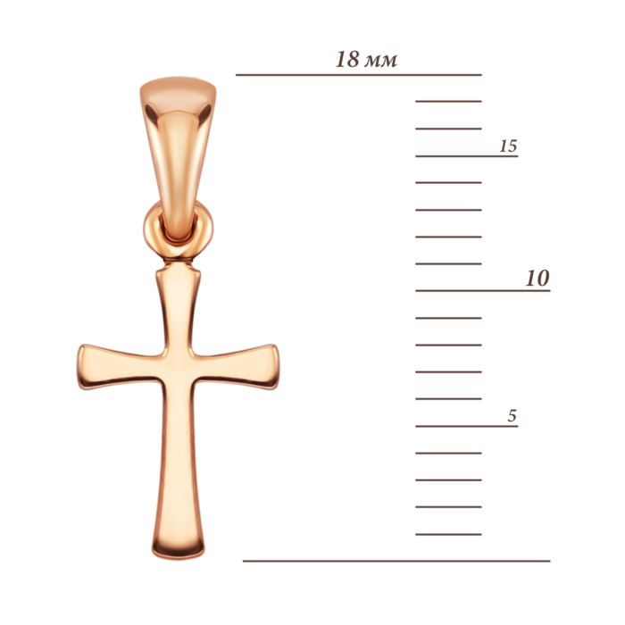 Золота підвіска Хрестик. Артикул UG531686/01/0