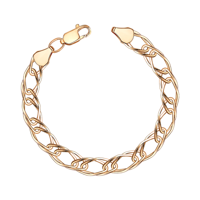 Золотой браслет без вставки 07523-7-8/01