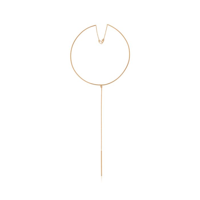 Жорстке золоте кольє без вставки 06723/01/0