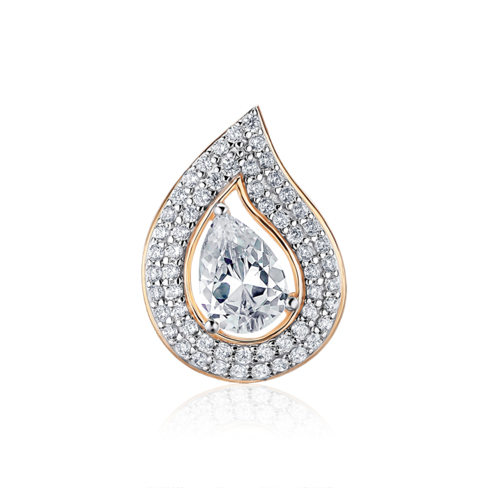 Золота підвіска з фіанітами. Артикул 32733/01/1/3693