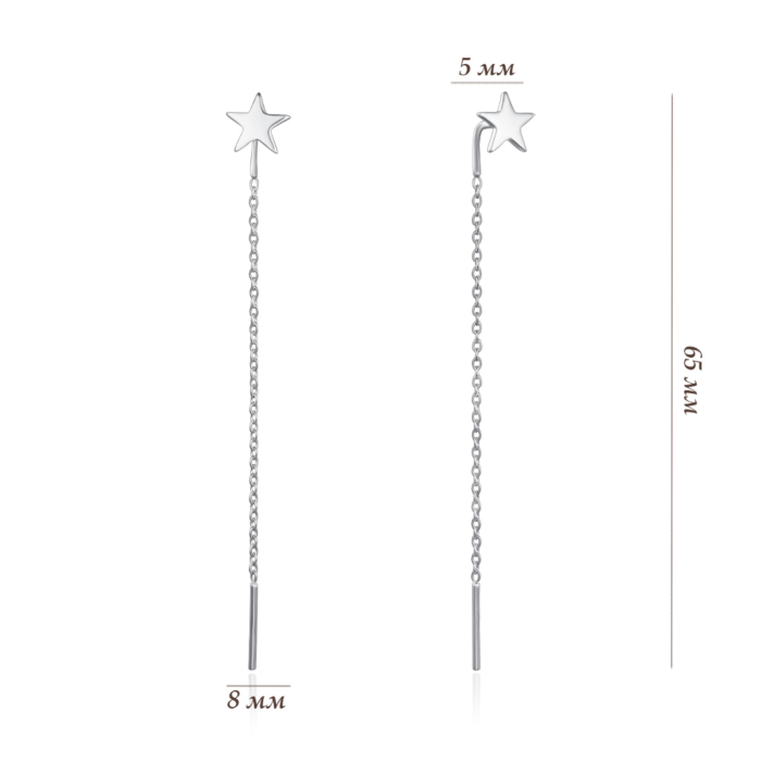 Золотые серьги. Артикул 21833/02/1