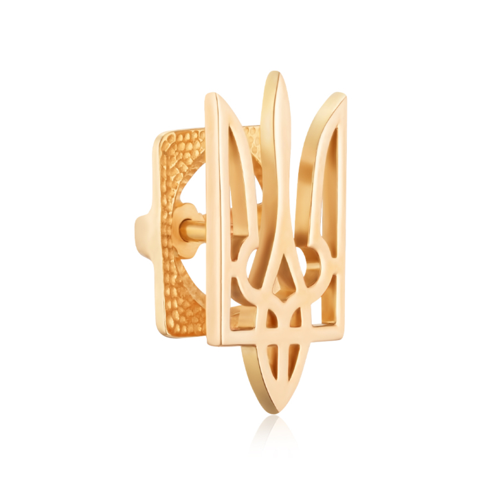 Золотий значок без вставки. Артикул 4143/01/0