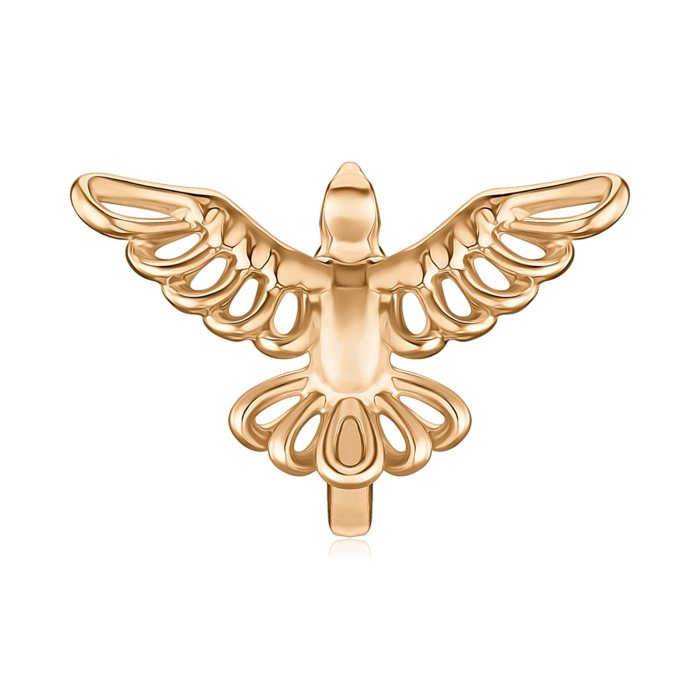 Золота сережка-кафа без вставки 27053/01/0