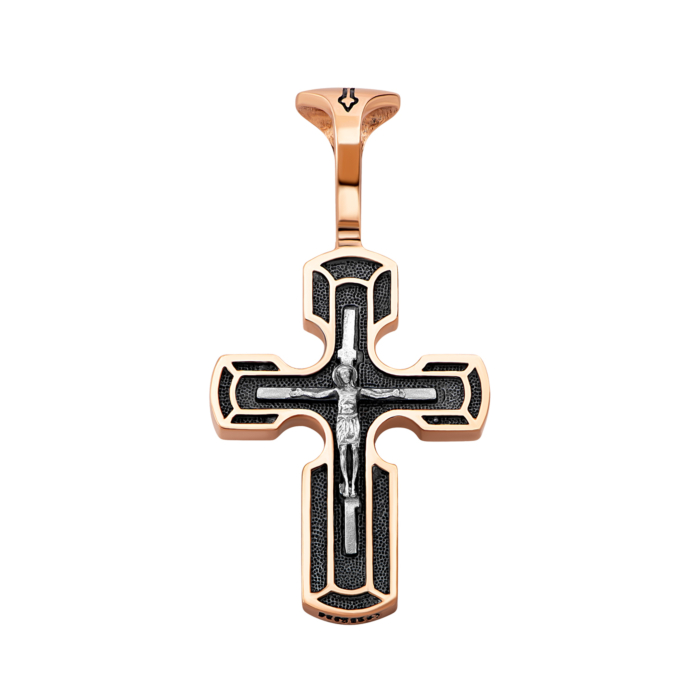 Золотой крестик. Распятие Христа. Артикул UG5ЗК35