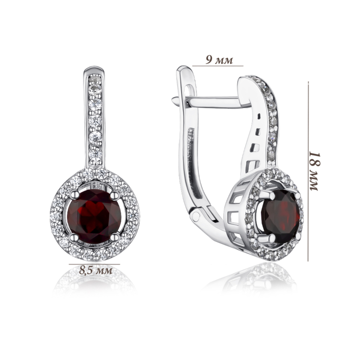 Срібні сережки. Артикул 40428/12/1/5307