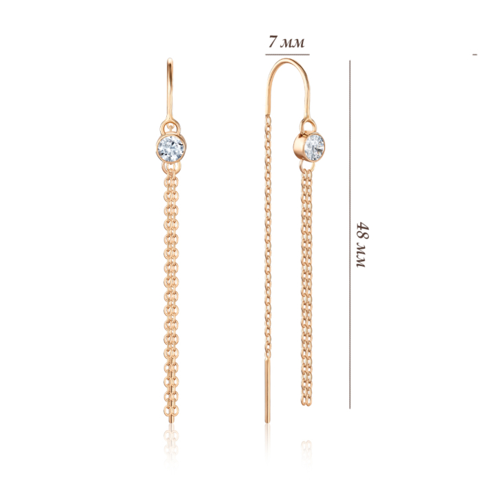 Золотые серьги. Артикул 02473/01/0/53