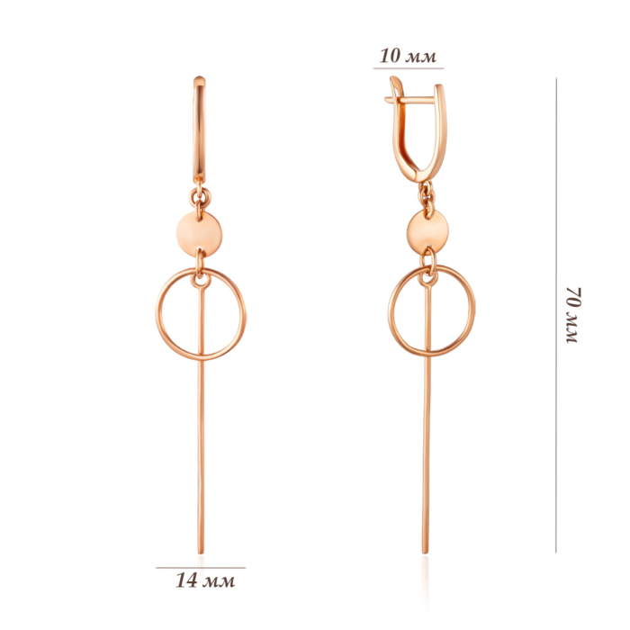 Золотые серьги. Артикул 02773/01/0