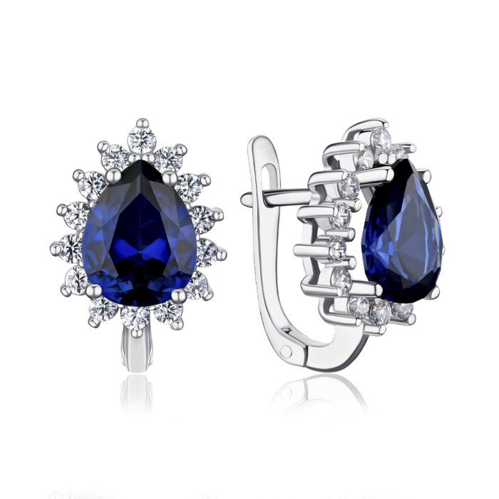 Серебряные серьги. Артикул 40417/12/1/2115