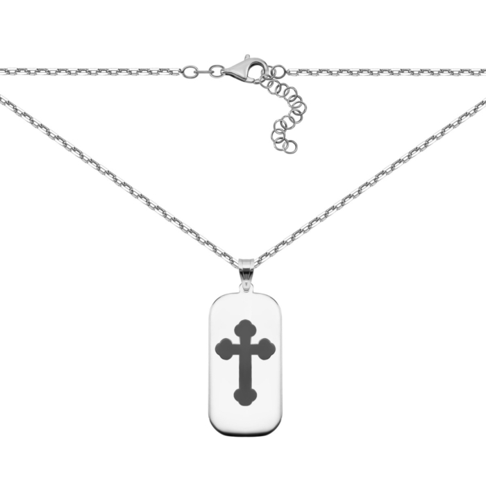Срібне кольє Хрестик. Артикул UG53FN-01743-1
