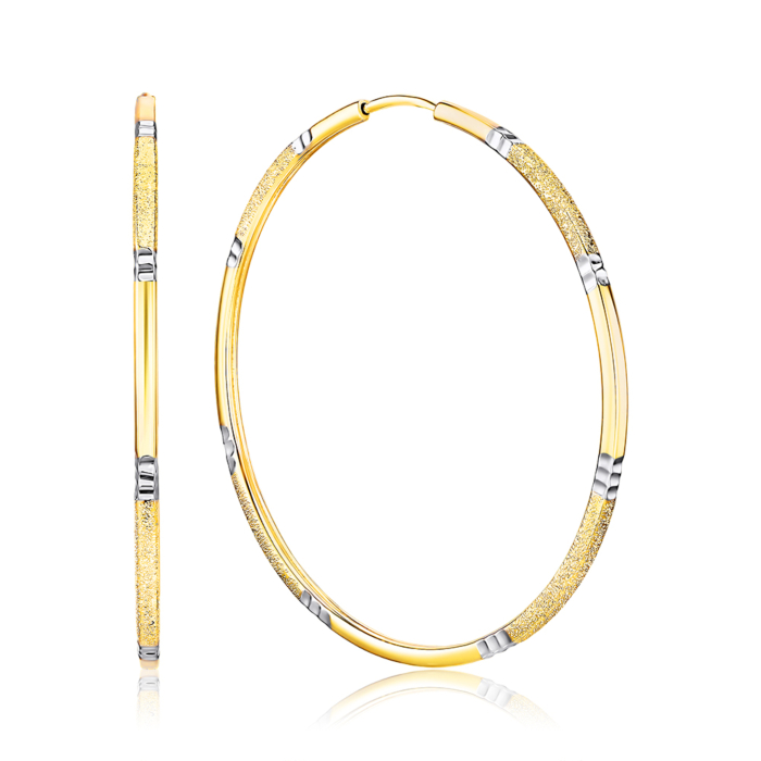 Золотые серьги-конго без вставки. Артикул 20881-4/03/3