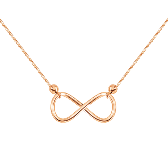 Золотое колье Бесконечность. Артикул UG54/21/247