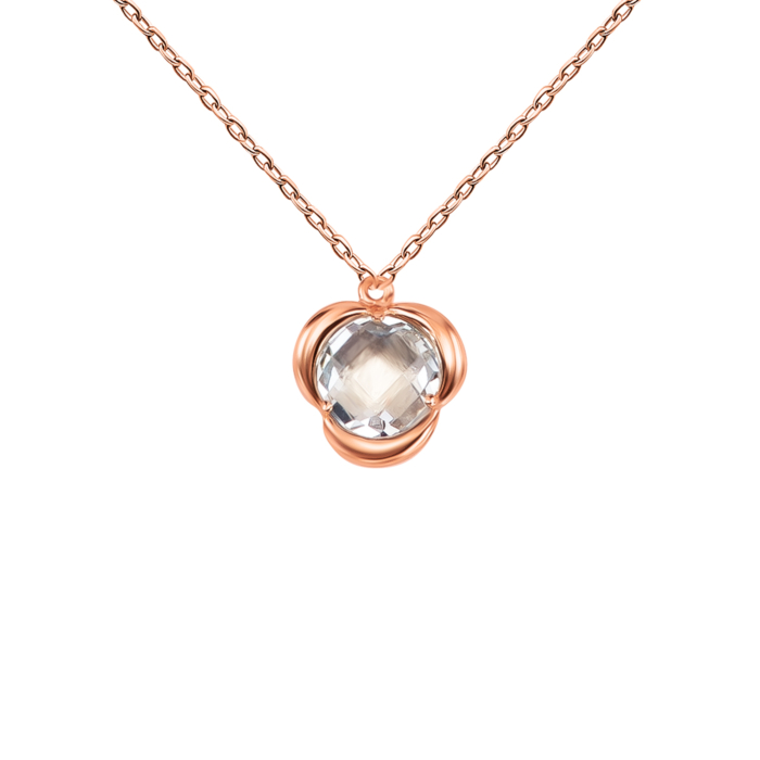 Золотое колье с голубым кварцем. Артикул UG54/21/264