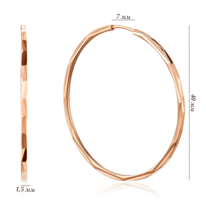 Золоты сережки. Артикул 20867-4/01/2