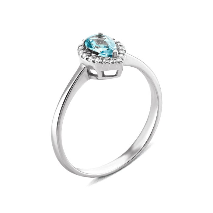 Золота каблучка з топазом swiss. Артикул UG5КД4032/1топ