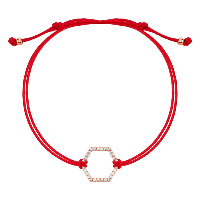 Браслет на нитці з фіанітами. Артикул UG5410928910101