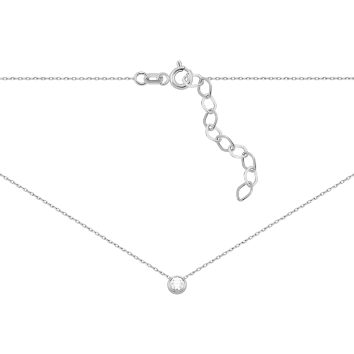 Золотое колье с бриллиантом. Артикул UG54111010802 D