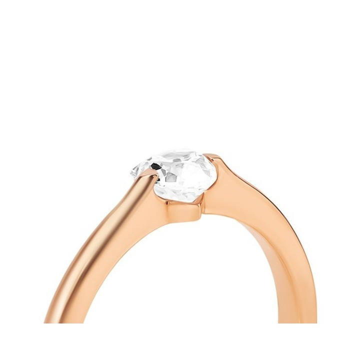 Золота каблучка з фіанітом S. Артикул UG5КД4184 Sw