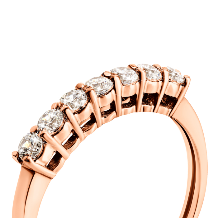 Золотое кольцо с фианитами S.  Артикул UG5КД4196 Sw