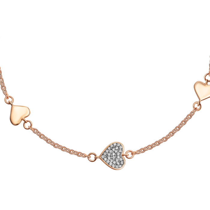 Золотой браслет с бриллиантами. Артикул 560075/66024/01/1/8007