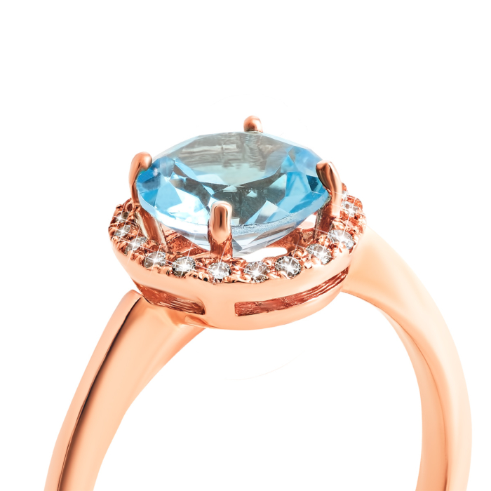 Золота каблучка з топазом. Артикул UG5к427тс