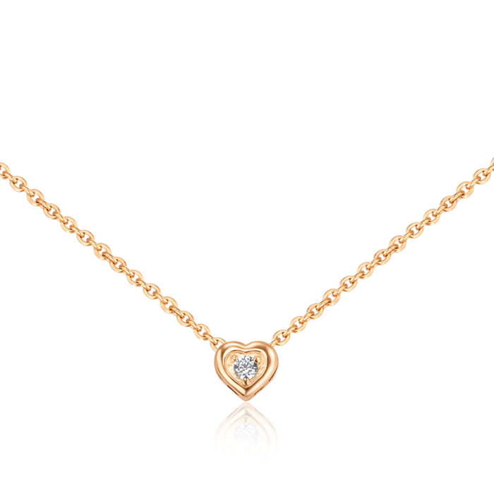 Золотое колье с фианитом Tesori 31757/66924/01/1/4189