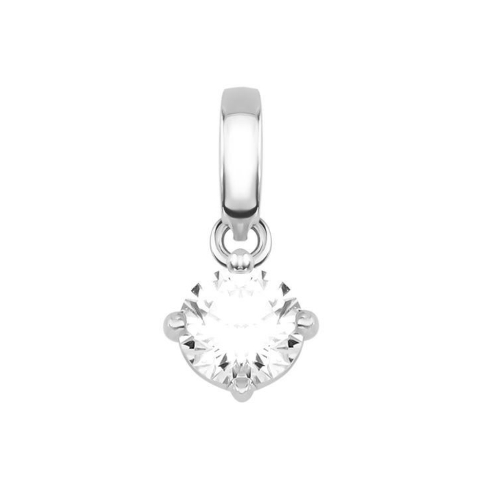 Золота підвіска з фіанітом S. Артикул UG5П4298/1 Royal