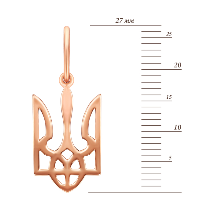 Золота підвіска Герб України. Артикул UG5440581