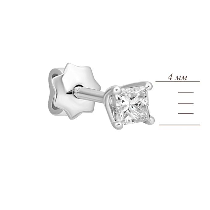 Золотые пуссеты с бриллиантами. Артикул UG5B475Б