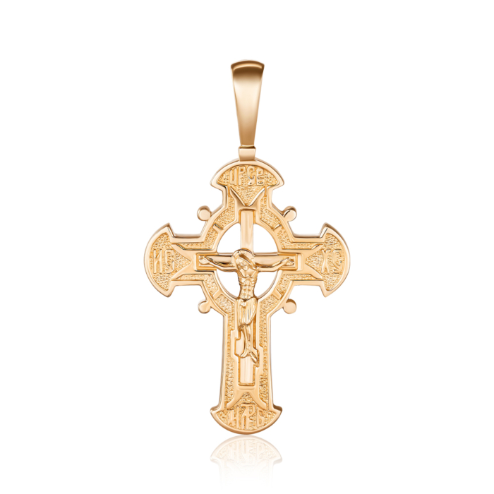 Золотий хрестик. Розп'яття Христове. Артикул 31184