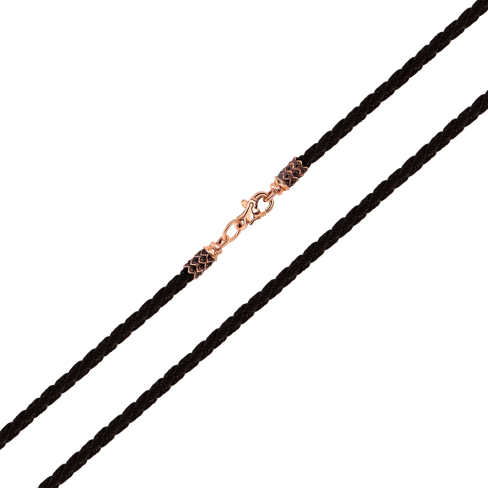 Ювелірний шнурок із золотим замком. Артикул UG5492 З.ч.