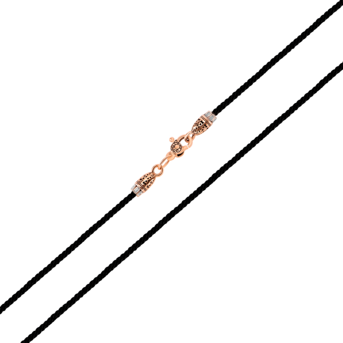 Ювелирный шнурок с золотым замком. Артикул UG5493 З.ч.