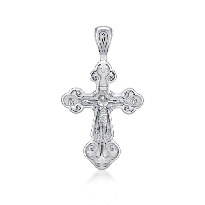 Серебряный крестик без вставки. Артикул с31361