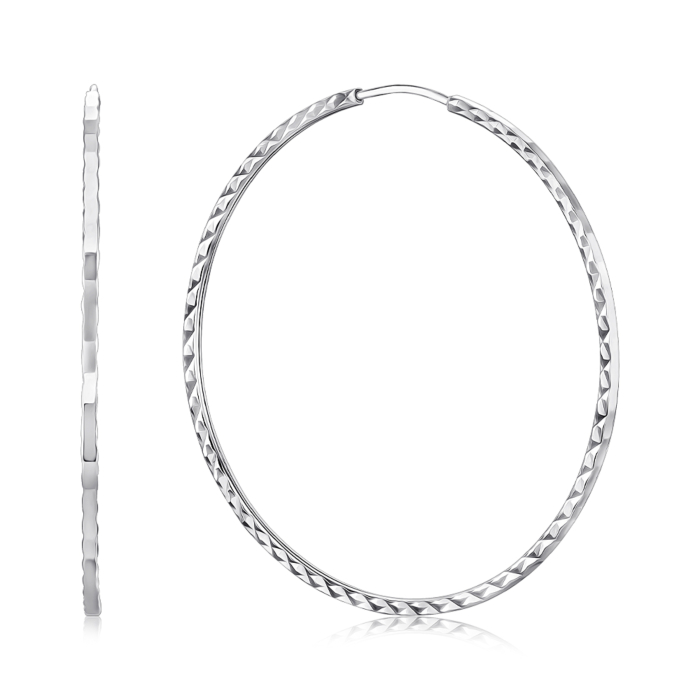 Срібні сережки-конго c20860/5