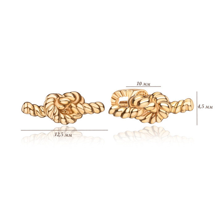 Серьги из красного золота  27015/01/0