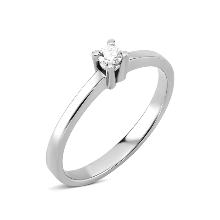 Золотое кольцо с бриллиантом. Артикул UG5к514/1