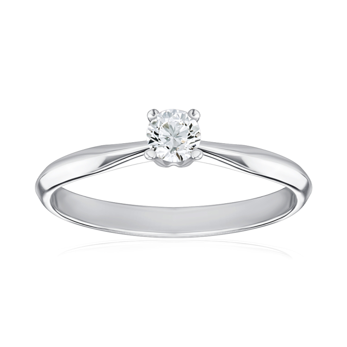 Золотое кольцо с бриллиантом. Артикул 52415/3.5б