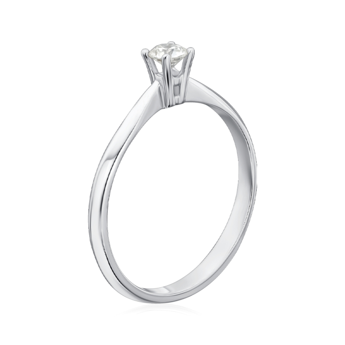 Золотое кольцо с бриллиантом. Артикул 52415/3.5б