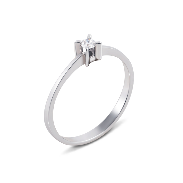 Золота каблучка з діамантом. Артикул 52436/3б