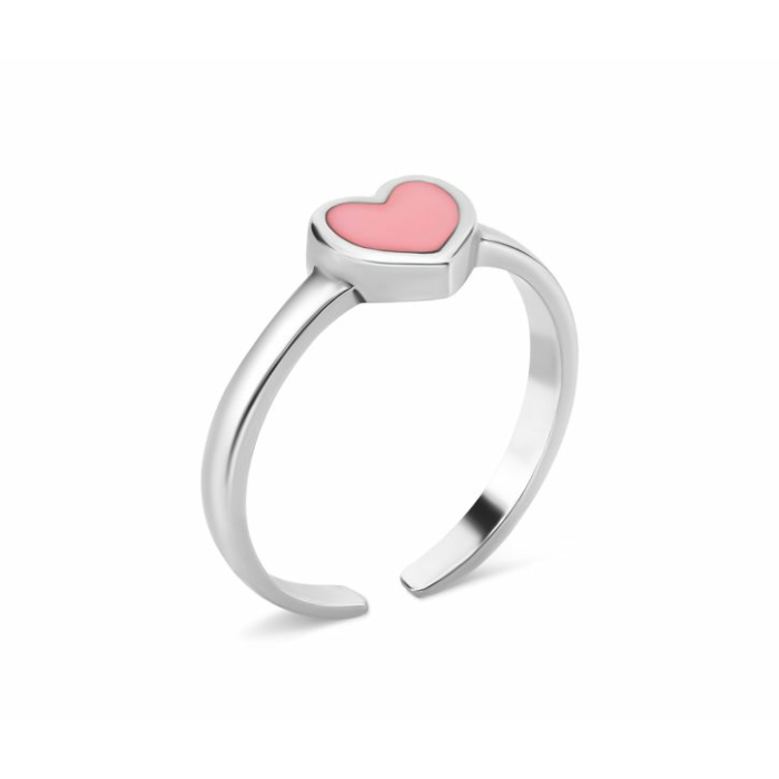 Серебряное кольцо с эмалью. Артикул UG5529К.Рож.Rh