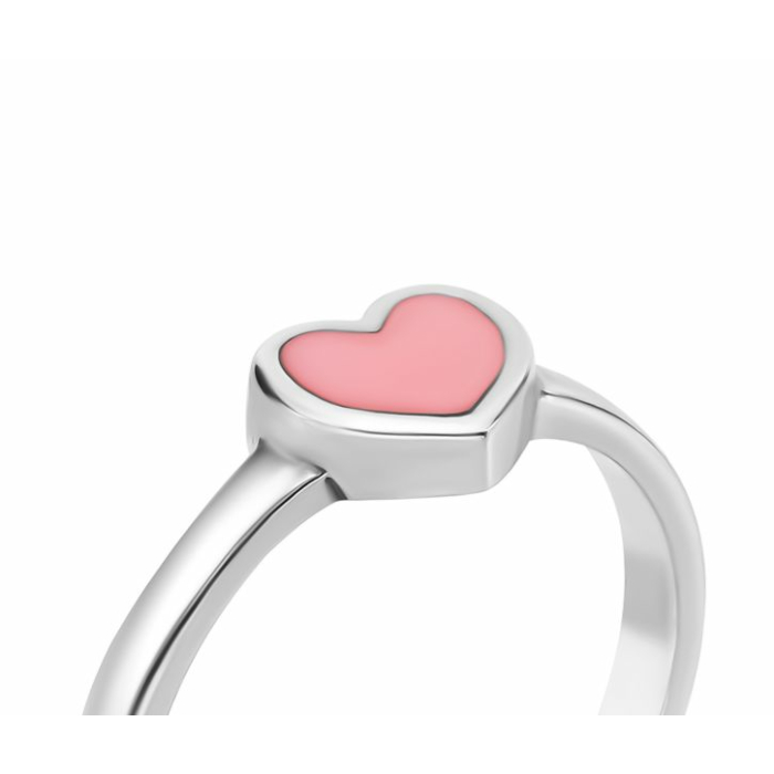 Серебряное кольцо с эмалью. Артикул UG5529К.Рож.Rh