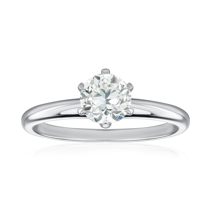 Золота каблучка з діамантом. Артикул 53435/02/1/8217