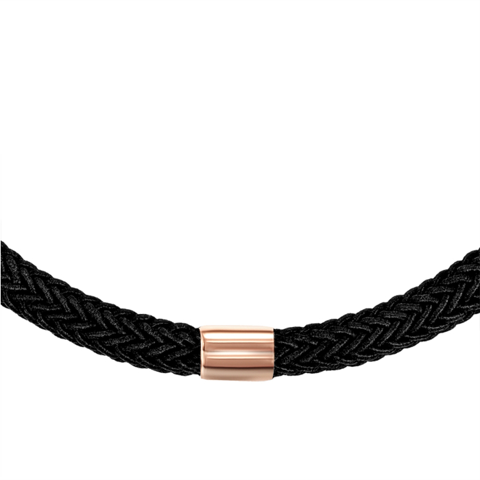 Синтетический браслет с золотыми вставками. Артикул 07159-45/01/0