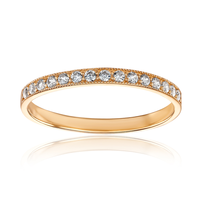 Золотое кольцо с фианитами Tesori 13345/01/0/4025