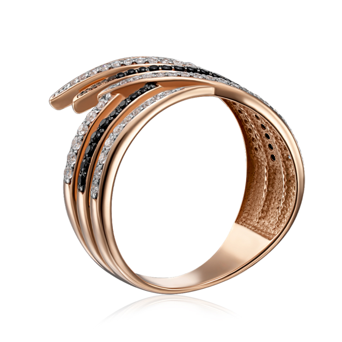 Золотое кольцо с фианитами. Артикул 18265/01/1/3850