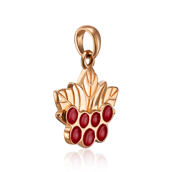 Золота підвіска з емаллю. Артикул 32475/01/0/392