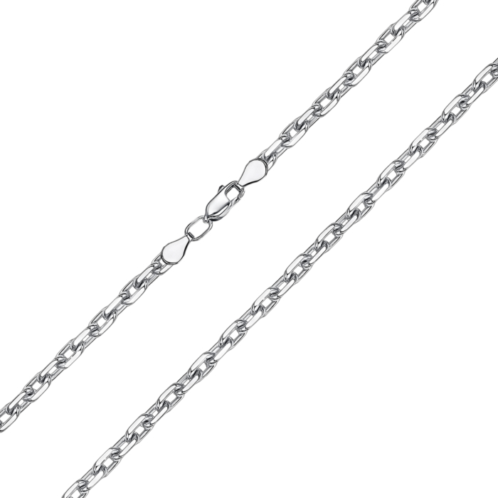 Цепочка из белого золота 06085/25цбел