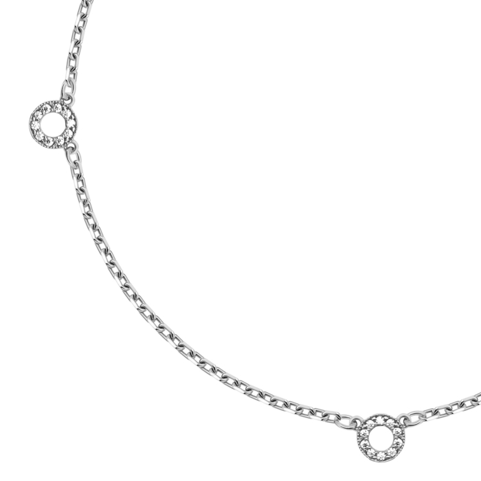 Срібний браслет з фіанітами. Артикул UG5593/3бр/род