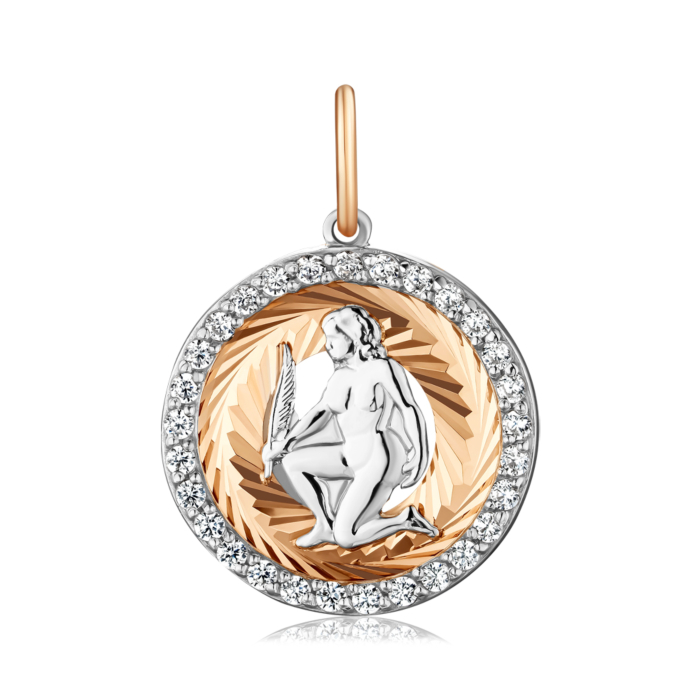 Золота підвіска Діва з фіанітами (30512/дв)